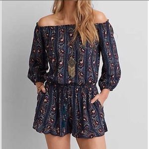 AE Boho off the shoulder romper